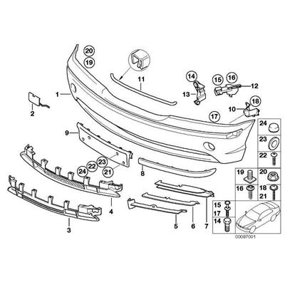ÖN ORTA IZGARA E46 TİTAN 51117030596