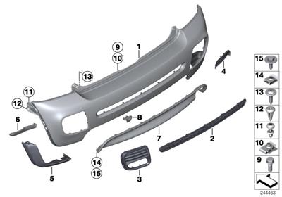 ARKA TAMPON ALT SPOİLER R56/R57/R58/LCI 51120404117