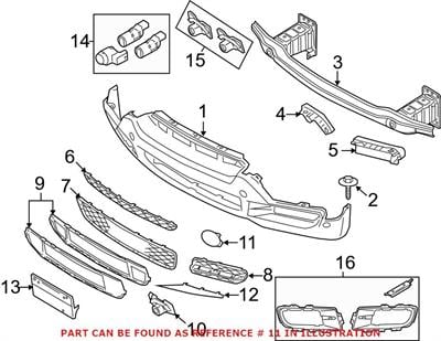 ÖN TAMPON ÇEKİ DEMİR KAPAK SAĞ 51117159590