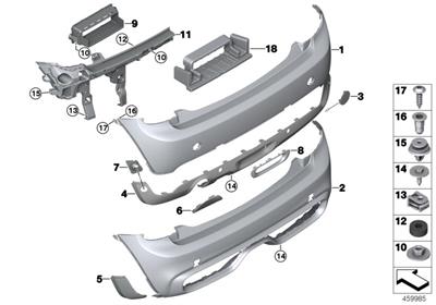 ARKA TAMPON ÇEKİ DEMİR KAPAK SOL F55 51317380037