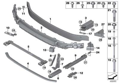 BMW ÖN İÇ TAMPON BAGLANTI DEMİRİ SAĞ 51117365270