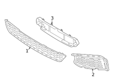 BMW TAMPON IZGARA ÖN ORTA G30 LCİ 51139498597