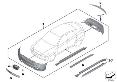 BMW MARŞBİYEL KAPLAMASI E71 51192208648
