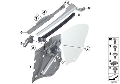 ARKA CAM MEKANİZMASI SOL F12/F12LCI 51377223655