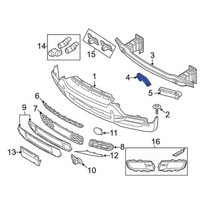 ÖN TAMPON ÜST TUTUCU BRAKETİ SAĞ E70 51117165472