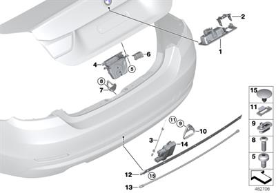 BMW ANTEN KONTROL ÜNİTESİ F30/F32/F10/F01/F02/F25/F16 61357422700