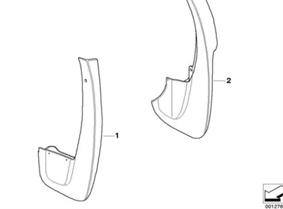 E53/ X5 ARKA PAÇALIK (SET) 82160017252