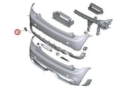 ARKA TAMPON ÇEKİ DEMİR KAPAK SOL F56/F57 51317380021