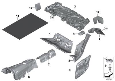 ARKA ÇAMURLUK SES İZALASYONU F10/F10LCI 51489163208