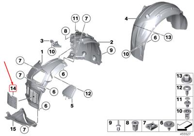 ÇAMURLUK DAVLUMBAZ KAPAGI F10/F11/F18/F06GC/F12 51717302365