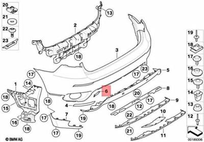 ARKA TAMPON ÇEKİ DEMİR KAPAK SAĞ E71/E72 51127176252