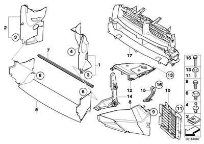 ÖN PANEL YAN BAKALİT SOL X3/E83LCI 51743416425