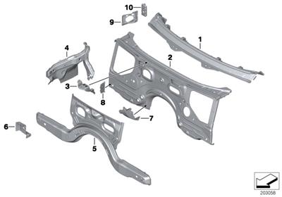 BAGLANTI AYAĞI F10/F10LCI/F12/F13/F01/F02 41137204076
