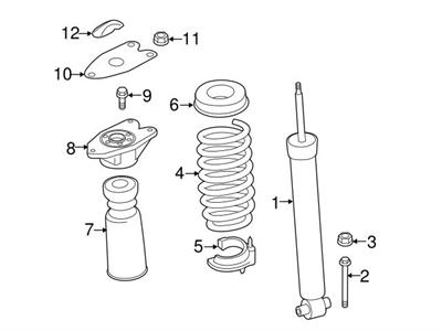 ARKA AMORTİSÖR TAKOZU F20/F30