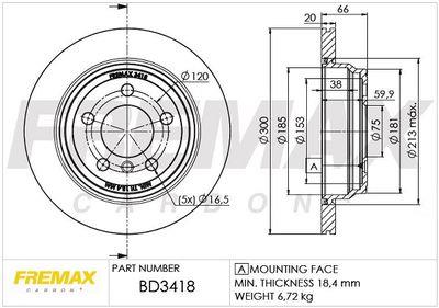 ARKA FREN DİSKİ F30/F30LCI ( 6 792 229 ) 34216864900