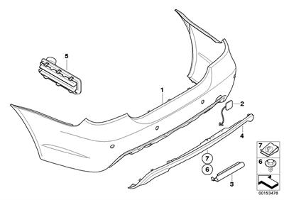 ARKA TAMPON ÇEKİ DEMİR KAPAK E60 51127897217