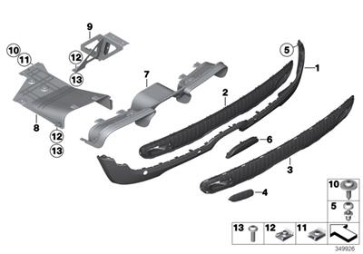 ARKA TAMPON ALT SPOİLER R56LCI/R57LCI/R58/R59 51127260582
