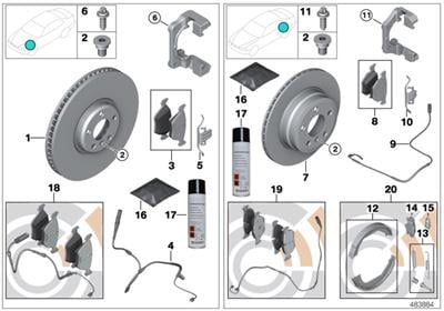 ÖN FREN BALATASI ( SET ) ( 253 ) E70LCI/E71 34112413068