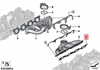 EKSOZ MANİFOLD CONTASI N63 F10/G30/F12/F01/F02/F15