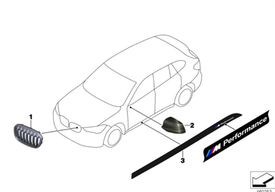 ÖN BÖBREK PANJUR SAĞ M PERFORMANCE F48/X1 51712407732