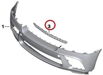 ÖN TAMPON IZGARA ÜST E71/E72 51112159276