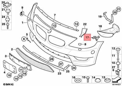 ÇAMURLUK BAGLANTI BRAKETİ SAĞ E85/E86 51117165180
