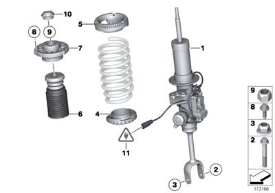 ÖN AMORTİSÖR F12/F13 D.NO:37116863124