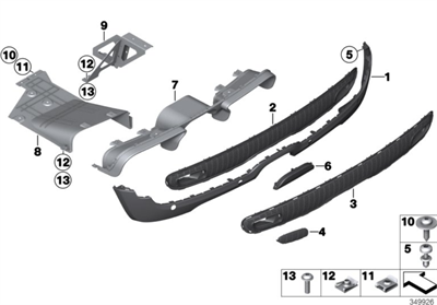 ARKA TAMPON ALT SPOİLER R56LCI/R57LCI/R58/R59 51127260582