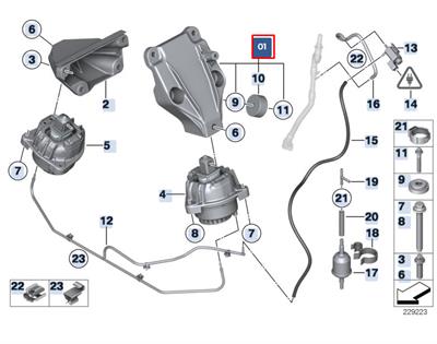 ALUMİNYUM MOTOR KULAGI N57 F10/F10LCI/F12/F12LCI