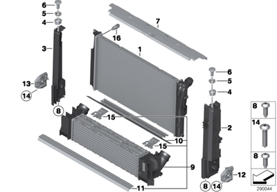 RADYATÖR ÜST BAKALİT F20/F30F/32 17117600543