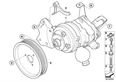 DİREKSİYON POMPA KASNAĞI E60/E60LCI/E64LCI/E65/E66