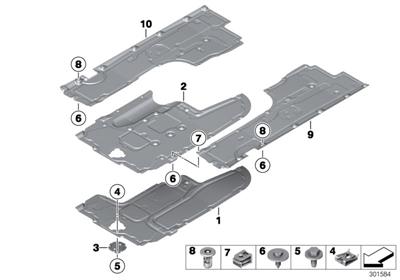 ARAÇ ALT KAPLAMA SOL F12/F12LCI 51757224461