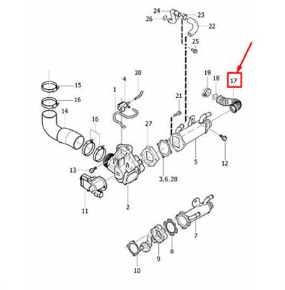 VOLVO EGR BORUSU (S80-V70-XC70) (07-) 8699422