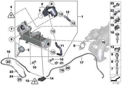 EGR ELEKTRİKLİ VALF Dizel/N47/N47N/N57 E90/F20/F30