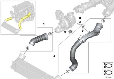 TURBO HORTUMU N57 / E90/E92/E93