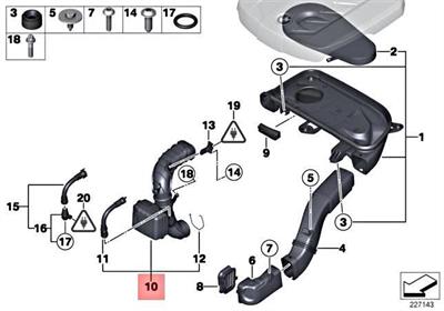 TEMİZ HAVA EMME BORUSU F10/F10LCI ( 8 508 047 YARIM )
