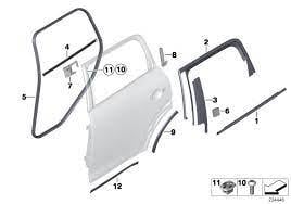 ARKA KAPI CAM FİTİLİ SOL R60  51359803791