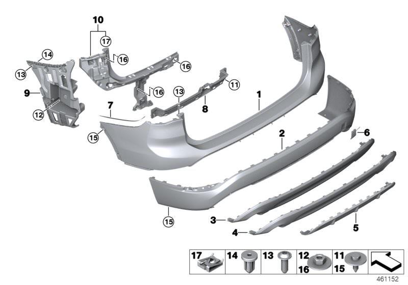 ARKA TAMPON BRAKETİ SAĞ F48 51127332318