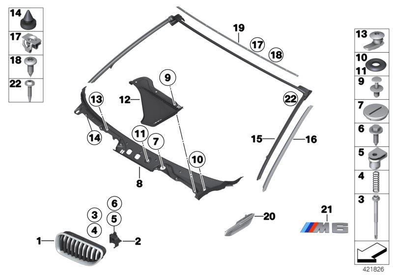 CAM KENAR ÇITASI SAĞ CHROM F12/F12LCI/F13 51767221308
