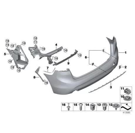 ARKA TAMPON F45 ACTİVE TOURER PDC'Lİ 51122574882