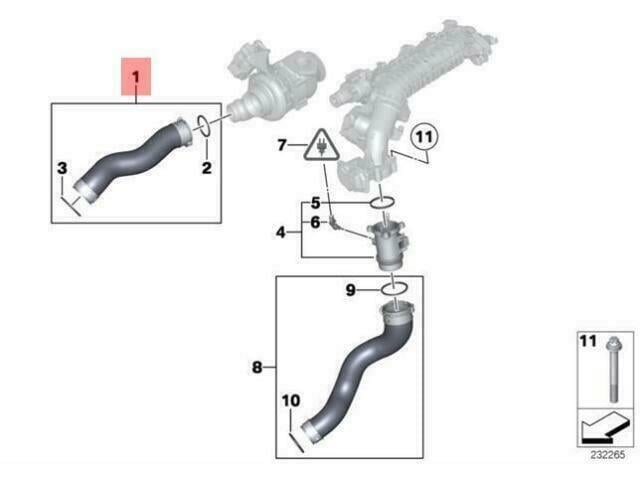 TURBO HORTUMU N47N / E90LCI 3.18D
