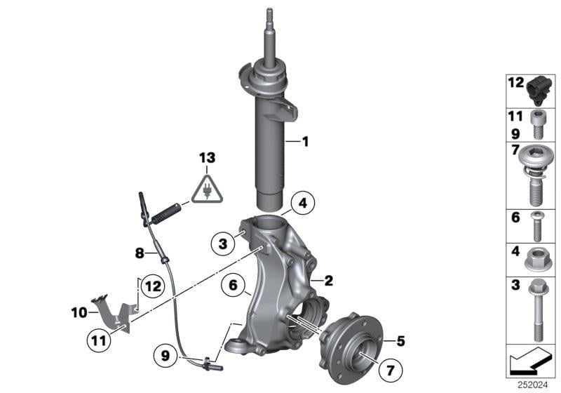 ÖN TAŞIYICI SAĞ E84/X1