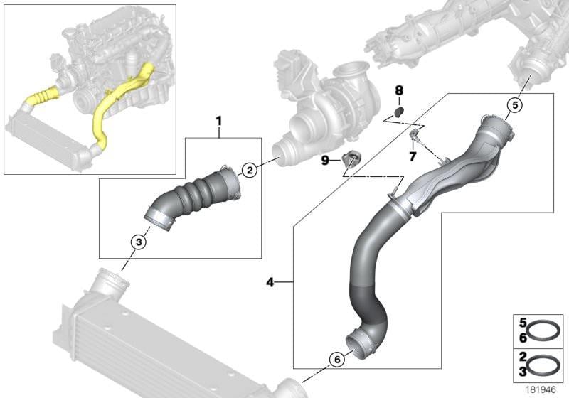TURBO HORTUMU N57 / E90/E92/E93