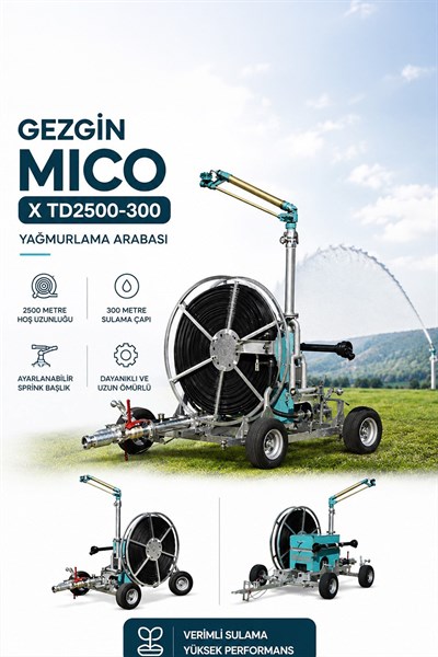 Gezgin MICO X TD2500-300 Yağmurlama Arabası