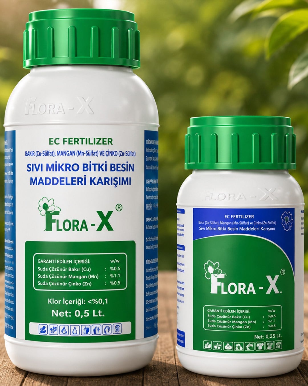 Flora-X Sıvı Mikro Bitki Besin Maddeleri Karışımı (Cu-Mn-Zn)