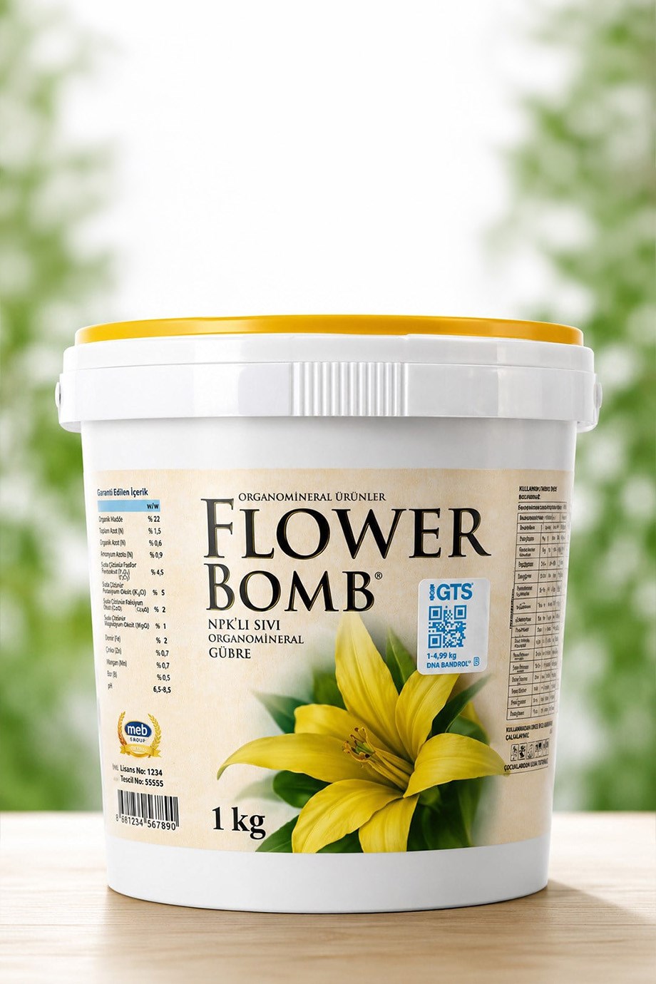 Flower Bomb Organomineral NPK Sıvı Gübre 1 kg