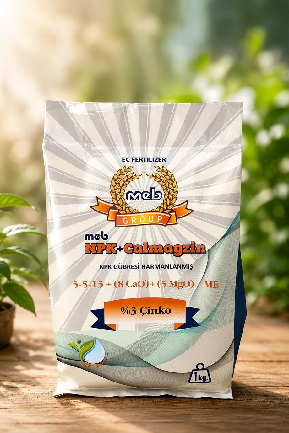 MEB NPK + Calmagzin 5-5-15 + (8 CaO) + (5 MgO) + ME EC Fertilizer 1 Kg