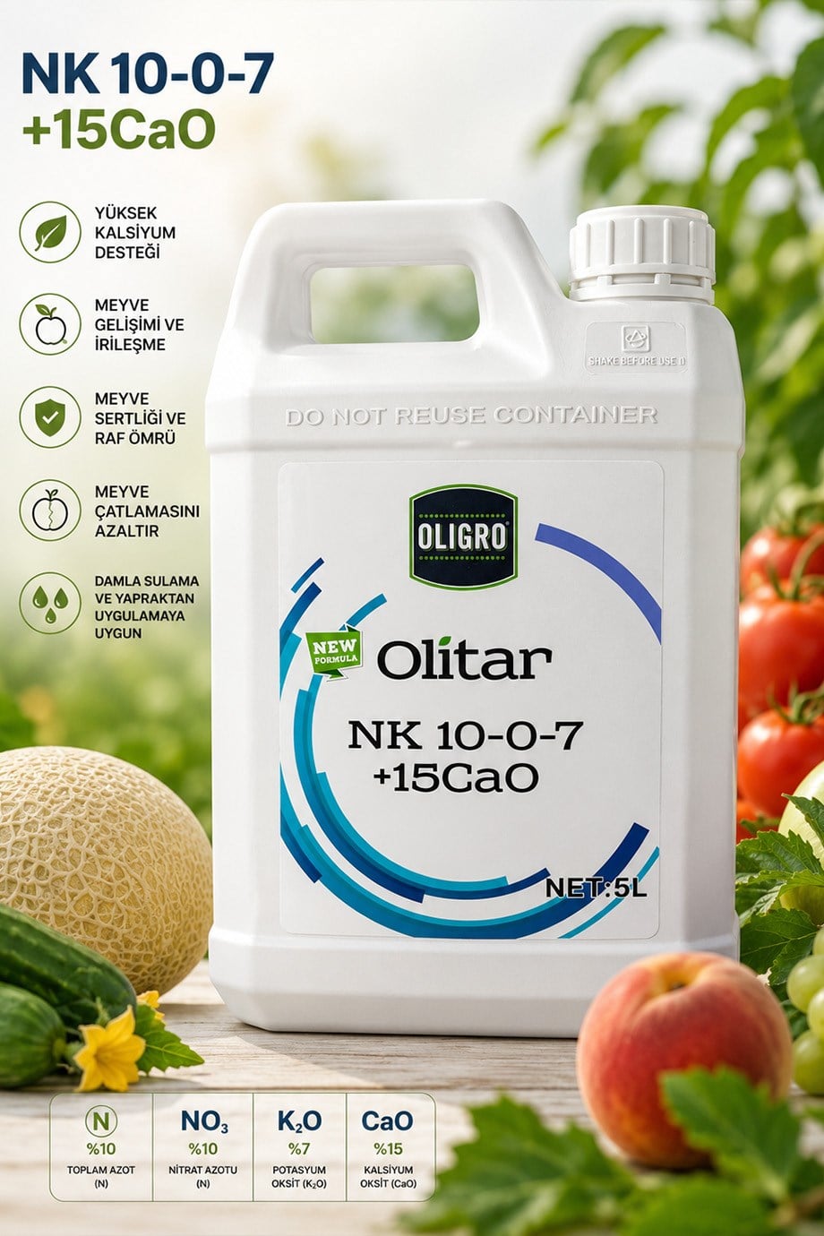 Oligro Olitar NK 10-0-7 +15CaO