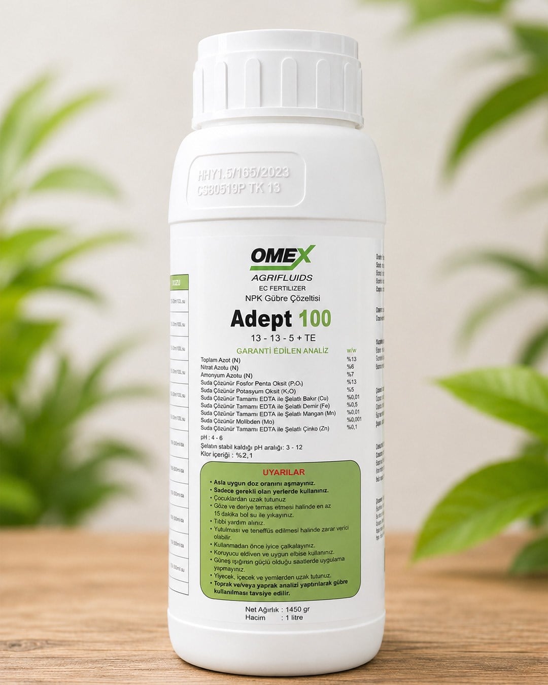 OMEX Adept 100 13-13-5+TE NPK Gübre Çözeltisi 1 L