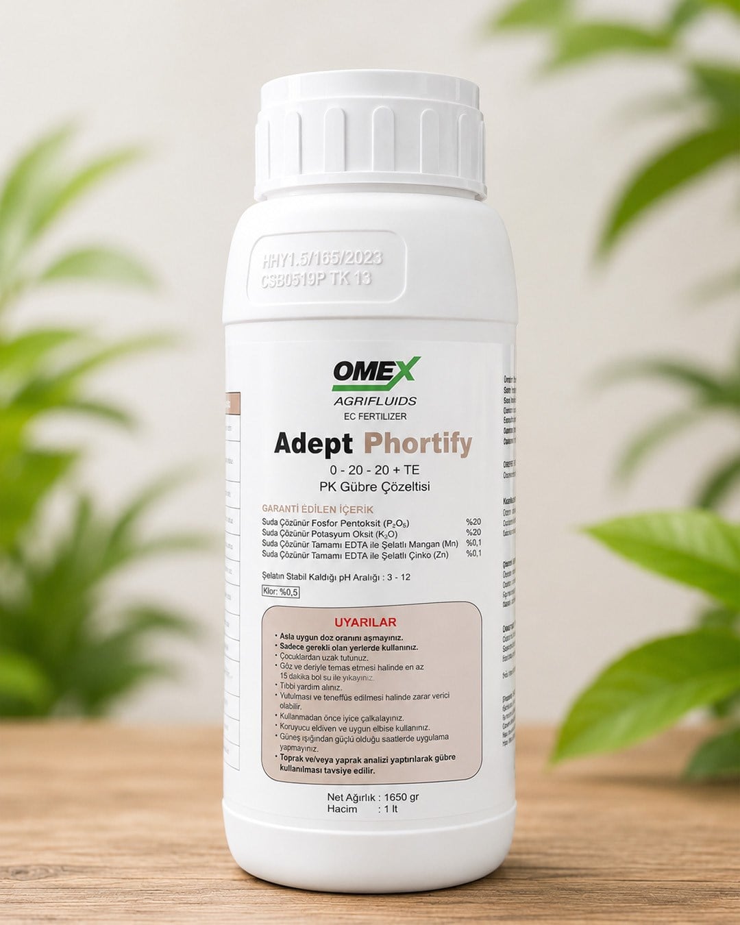 OMEX Adept Phortify 0-20-20+TE PK Gübre Çözeltisi 1 L